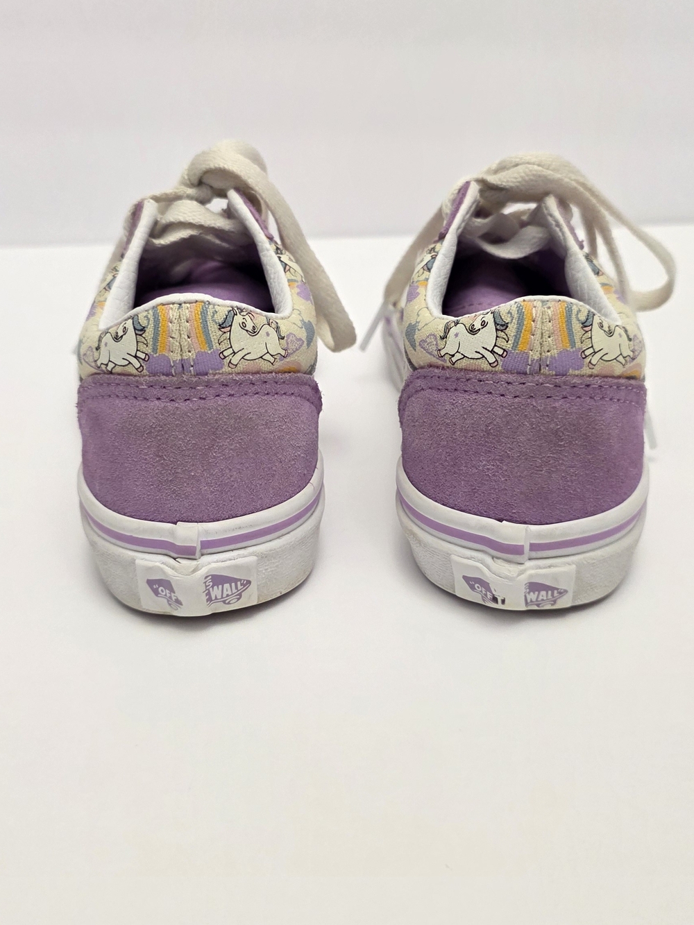 Vans Kids Lavender Unicorn Low-Top Sneakers with White Stripe - Picture 4 of 8